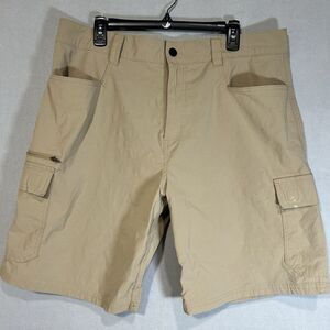 Orvis Tech‎ Cargo shorts Mens Size 36 Brown Media Storage Outdoor Camping 38x13